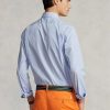 Blue Men’s Ralph Lauren Custom Fit Striped Performance Formal Shirts
