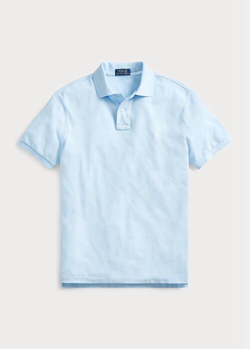 Blue Men’s Ralph Lauren Custom Slim Fit Mesh Polo Shirts Blue Men’s Ralph Lauren Custom Slim Fit Mesh Polo Shirts