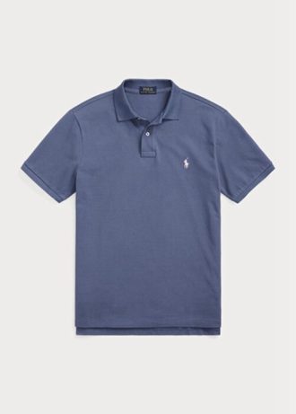 Blue Men’s Ralph Lauren Custom Slim Fit Mesh Polo Shirts