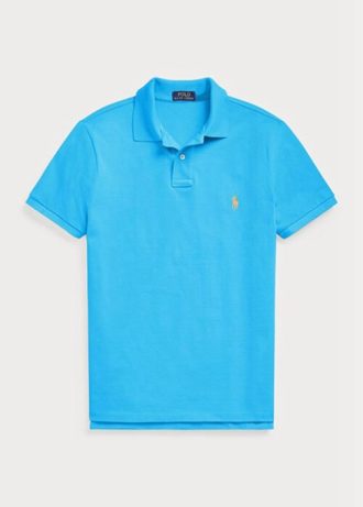 Blue Men’s Ralph Lauren Custom Slim Fit Mesh Polo Shirts