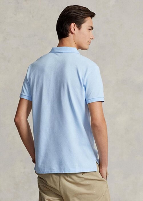 Blue Men’s Ralph Lauren Custom Slim Fit Mesh Polo Shirts Blue Men’s Ralph Lauren Custom Slim Fit Mesh Polo Shirts