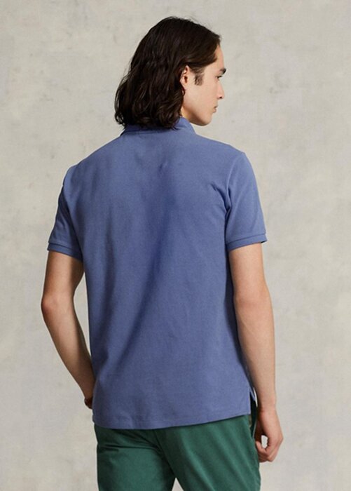 Blue Men’s Ralph Lauren Custom Slim Fit Mesh Polo Shirts Blue Men’s Ralph Lauren Custom Slim Fit Mesh Polo Shirts