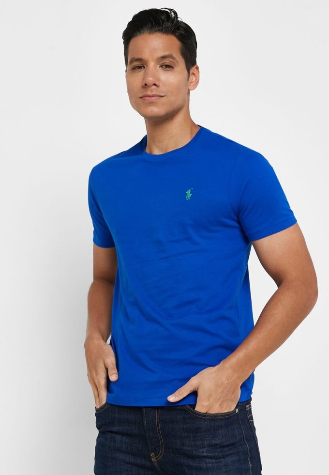 Blue Men’s Ralph Lauren Essential Crew Neck T Shirts