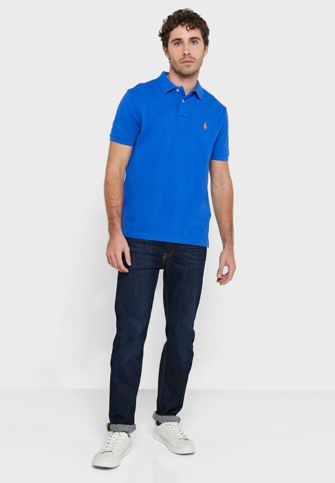 Blue Men’s Ralph Lauren Essential Polo Shirts