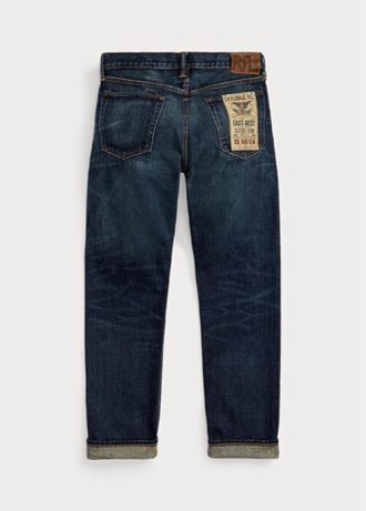 Blue Men’s Ralph Lauren High Slim Bayview Selvedge  Jeans
