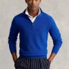 Blue Men’s Ralph Lauren Mesh-knit Cotton Quarter-zip Jumper  Sweaters