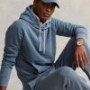 Blue Men’s Ralph Lauren Organic Cotton Fleece  Hoodie