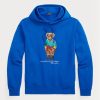 Blue Men’s Ralph Lauren Polo Bear Fleece  Hoodie