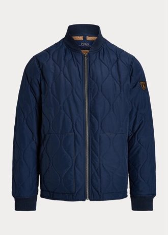 Blue Men’s Ralph Lauren Quilted Bomber Jackets