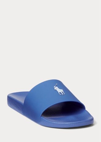 Blue Men’s Ralph Lauren Signature Pony Slippers