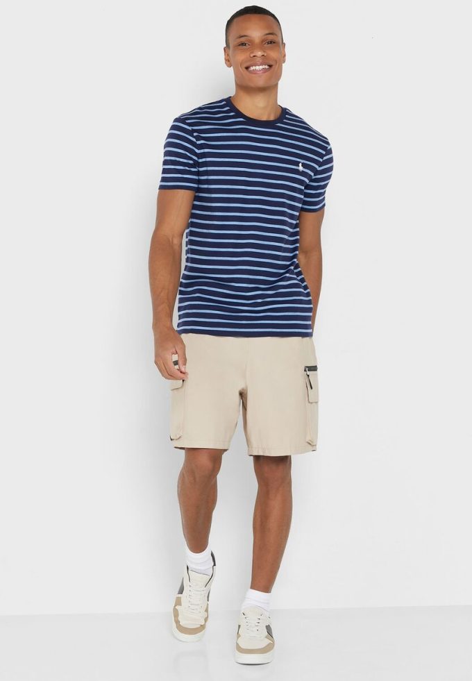 Blue Men’s Ralph Lauren Striped Crew Neck T Shirts