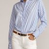 Blue Women’s Ralph Lauren Adrien Striped Cotton Shirts Blue Women’s Ralph Lauren Adrien Striped Cotton Shirts