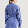 Blue Women’s Ralph Lauren Belted Linen   Shirts
