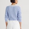 Blue Women’s Ralph Lauren Cable-Knit Cricket Sweaters