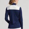 Blue Women’s Ralph Lauren Chevron-stripe Quarter-zip Pullover Sweatshirts Blue Women’s Ralph Lauren Chevron-stripe Quarter-zip Pullover Sweatshirts
