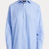 Blue Women’s Ralph Lauren Cotton High-Low Shirts