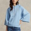 Blue Women’s Ralph Lauren Cutoff-cuff Fleece Hoodie Blue Women’s Ralph Lauren Cutoff-cuff Fleece Hoodie