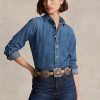 Blue Women’s Ralph Lauren Denim Shirts