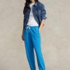 Blue Women’s Ralph Lauren Fleece Athletics Pants Blue Women’s Ralph Lauren Fleece Athletics Pants