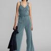 Blue Women’s Ralph Lauren Garment-Dyed Jersey Jumpsuit Dress