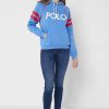 Blue Women’s Ralph Lauren Graphic Knitted Hoodie Blue Women’s Ralph Lauren Graphic Knitted Hoodie