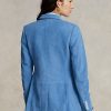 Blue Women’s Ralph Lauren Lambskin Suede Blazers Blue Women’s Ralph Lauren Lambskin Suede Blazers