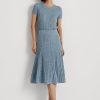 Blue Women’s Ralph Lauren Linen-cotton Knit Skirts