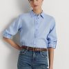Blue Women’s Ralph Lauren Linen Shirts Blue Women’s Ralph Lauren Linen Shirts