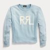 Blue Women’s Ralph Lauren Logo French Terry Crewneck Sweatshirts Blue Women’s Ralph Lauren Logo French Terry Crewneck Sweatshirts
