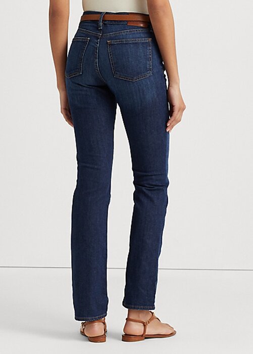 Blue Women’s Ralph Lauren Mid-Rise Straight Jeans Blue Women’s Ralph Lauren Mid-Rise Straight Jeans