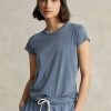 Blue Women’s Ralph Lauren Organic Cotton Crewneck T Shirts