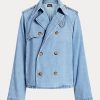 Blue Women’s Ralph Lauren Oversize Boxy Fit Denim Coats