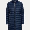 Blue Women’s Ralph Lauren Packable Quilted Taffeta Coats