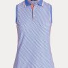 Blue Women’s Ralph Lauren Performance Sleeveless Polo Shirts