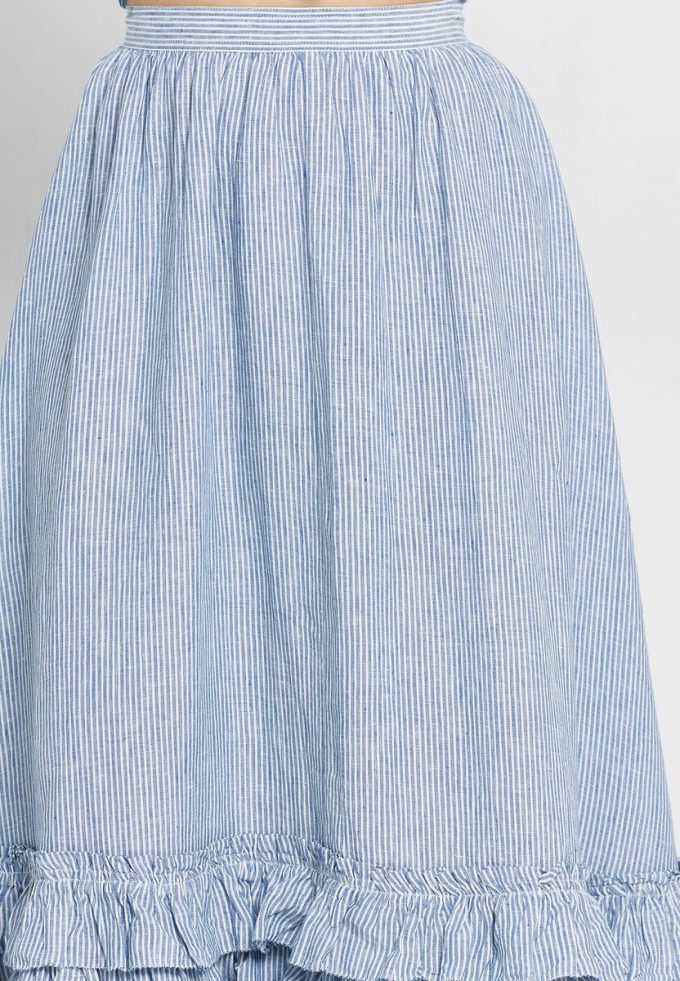 Blue Women’s Ralph Lauren Ruffle High Waist Skirts