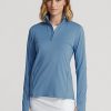 Blue Women’s Ralph Lauren Stretch Jersey Quarter-Zip Sweatshirts Blue Women’s Ralph Lauren Stretch Jersey Quarter-Zip Sweatshirts