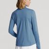 Blue Women’s Ralph Lauren Stretch Jersey Quarter-Zip Sweatshirts Blue Women’s Ralph Lauren Stretch Jersey Quarter-Zip Sweatshirts