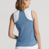 Blue Women’s Ralph Lauren Tailored Fit Sleeveless Piqué Shirts Blue Women’s Ralph Lauren Tailored Fit Sleeveless Piqué Shirts