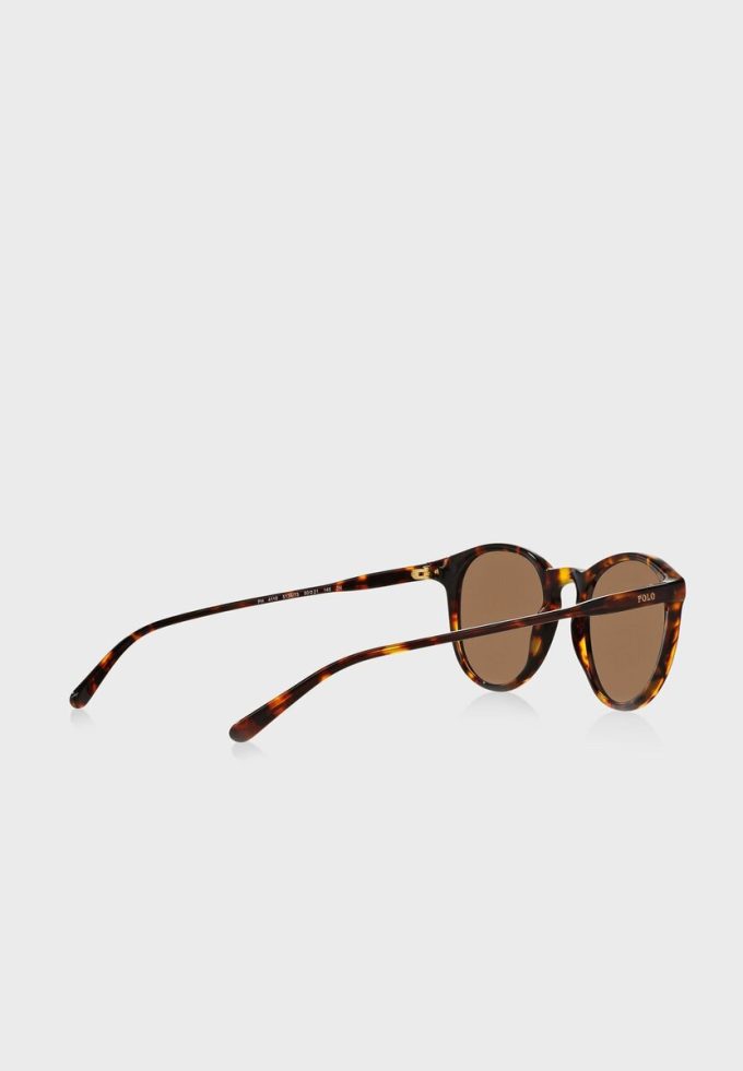 Brown Men’s Ralph Lauren 0Ph4110 Round Sunglasses