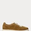 Brown Men’s Ralph Lauren Court Suede Low-Top Sneakers Brown Men’s Ralph Lauren Court Suede Low-Top Sneakers
