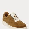Brown Men’s Ralph Lauren Court Suede Low-Top Sneakers Brown Men’s Ralph Lauren Court Suede Low-Top Sneakers