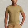 Brown Men’s Ralph Lauren Custom Slim Fit Crewneck T Shirts Brown Men’s Ralph Lauren Custom Slim Fit Crewneck T Shirts
