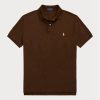 Brown Men’s Ralph Lauren Custom Slim Fit Mesh Polo Shirts