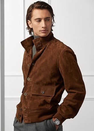 Brown Men’s Ralph Lauren Hayworth Suede Jackets