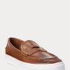 Brown Men’s Ralph Lauren Keaton Leather Penny Loafers