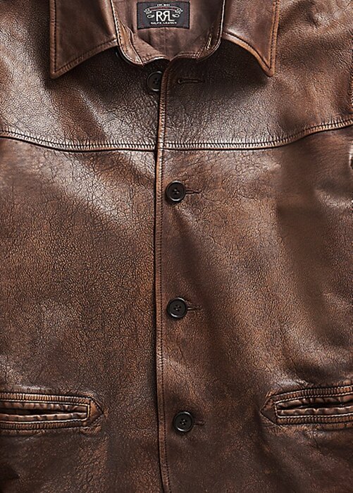 Brown Men’s Ralph Lauren Leather Car Coats Brown Men’s Ralph Lauren Leather Car Coats