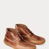 Brown Men’s Ralph Lauren Leather Chukka-Style Moccasin Boots Brown Men’s Ralph Lauren Leather Chukka-Style Moccasin Boots