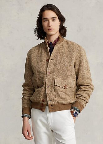 Brown Men’s Ralph Lauren Linen-Blend Tweed Jackets