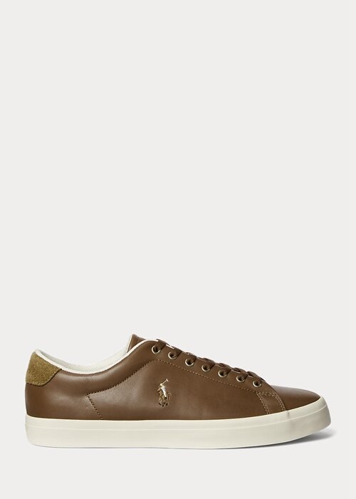 Brown Men’s Ralph Lauren Longwood Leather Sneakers Brown Men’s Ralph Lauren Longwood Leather Sneakers