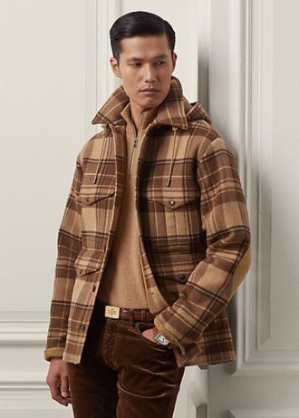 Brown Men’s Ralph Lauren Nichols Plaid Wool Thicket Jackets